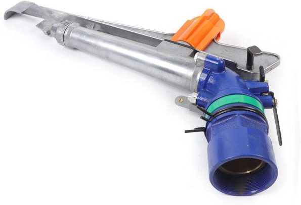 1.5Inch 360° Adjustable Irrigation Sprinkler Head, Large-Area Irrigation Sprinkler Garden Farm Watering Spray Gun for Large-Scale Agricultural Sprinkler Irrigation 50-60m(1.5'' Enhanced)