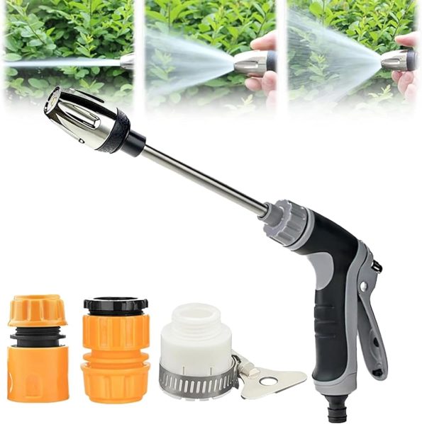 2025 New  Pressure Washer,  High Pressure Water Washer, With 360° Rotating for Three Spray Modes Water (Water Washer+3PCS Connector)