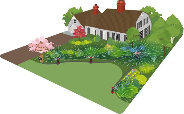 3 Multi-Adjustable Flex Design Garden Sprinkler with Extension Set, Great for DIY Gardening Product - Image 2