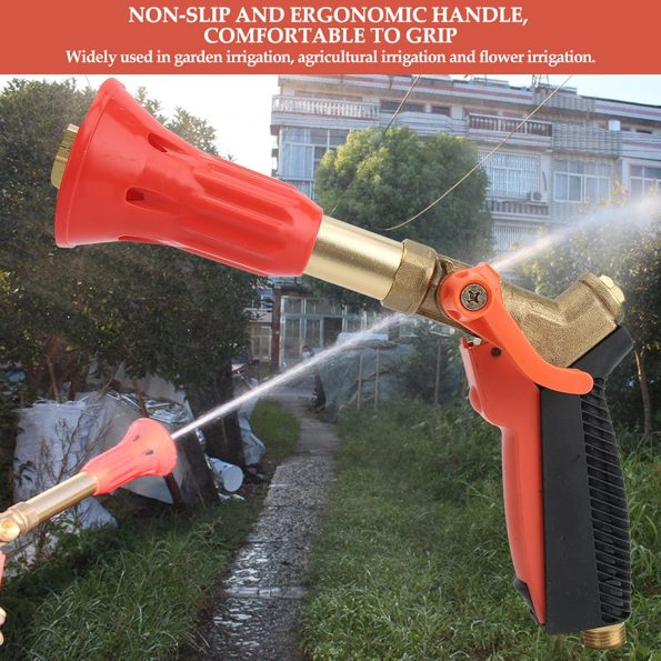Garden Hose Sprayer Nozzle, Garden Hose Nozzle Heavy Duty, for Watering Garden, Hose Heads Attachment Guns Handle Nozzles Washing Cars and Showering Pets - Image 2